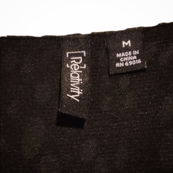 Relativity Black and White blousey tank top. - Picture 3 of 3